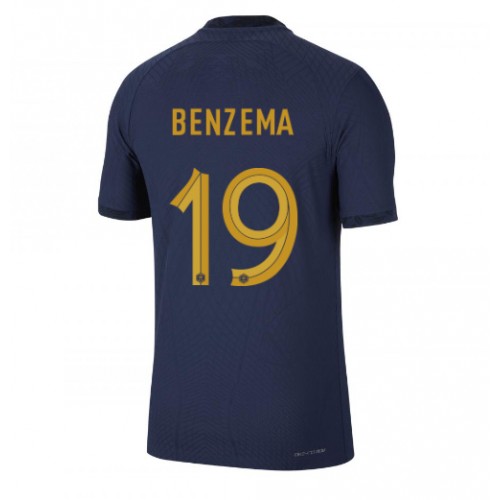 Dres Francuska Karim Benzema #19 Domaci SP 2022 Kratak Rukav